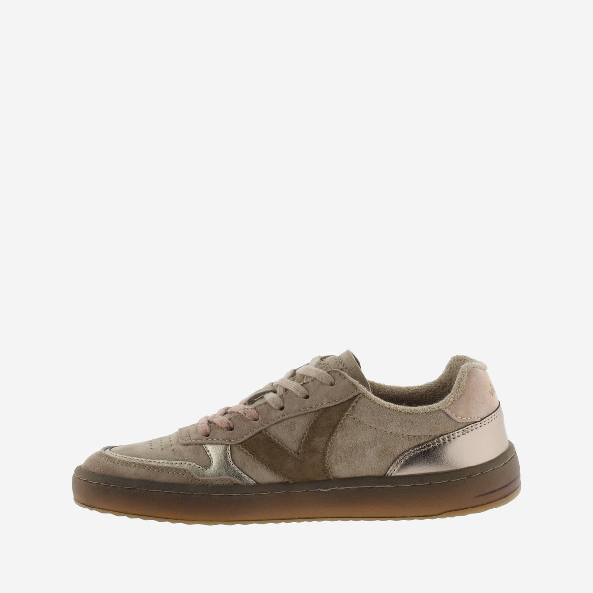 Zapatillas Deportivas Barefoot - Victoria - 1187104 Duna Serraje Metal Beig