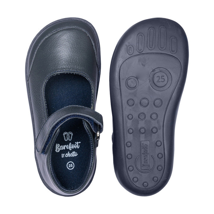 Merceditas Barefoot Colegial - Chetto - Piel Azul 15000