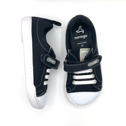 Navega - Zapatillas Barefoot Textil - Urban Negra
