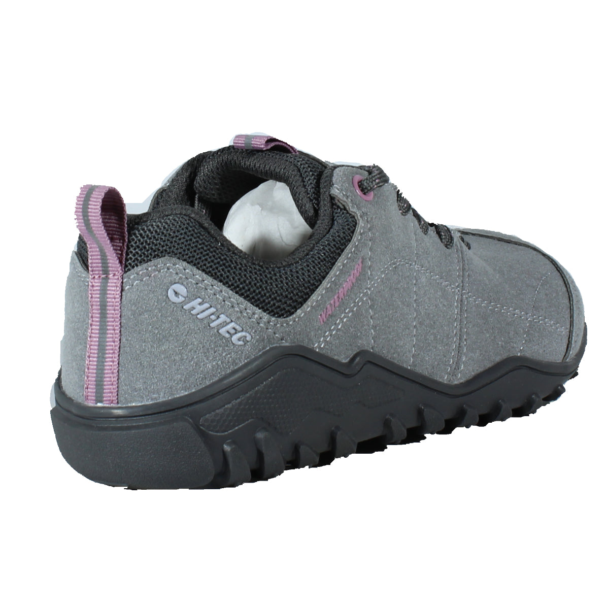 Zapatillas Impermeables Trekking Barefoot - Hi-Tec - Loma WP Gris Rosa Mujer