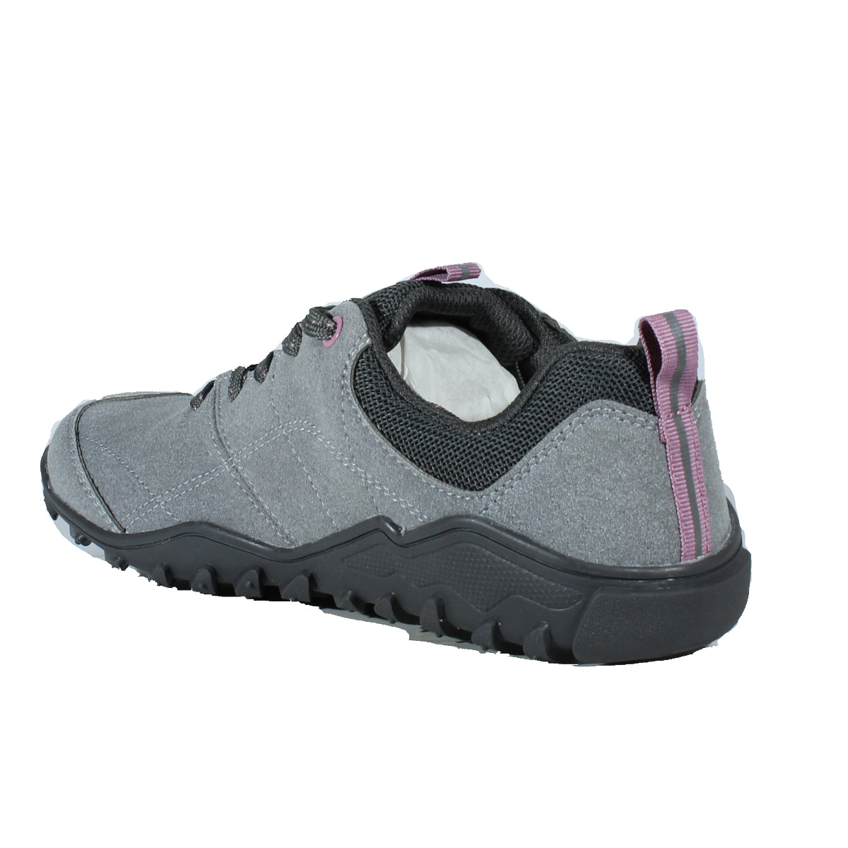 Zapatillas Impermeables Trekking Barefoot - Hi-Tec - Loma WP Gris Rosa Mujer