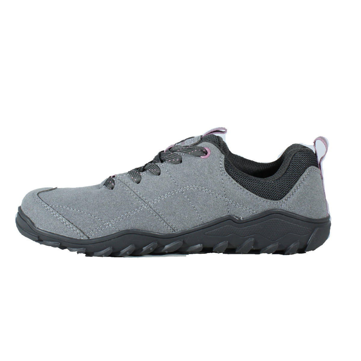 Zapatillas Impermeables Trekking Barefoot - Hi-Tec - Loma WP Gris Rosa Mujer
