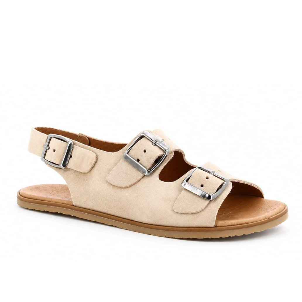 Sandalia Barefoot Mujer Vivant Semilla - Serraje Camello